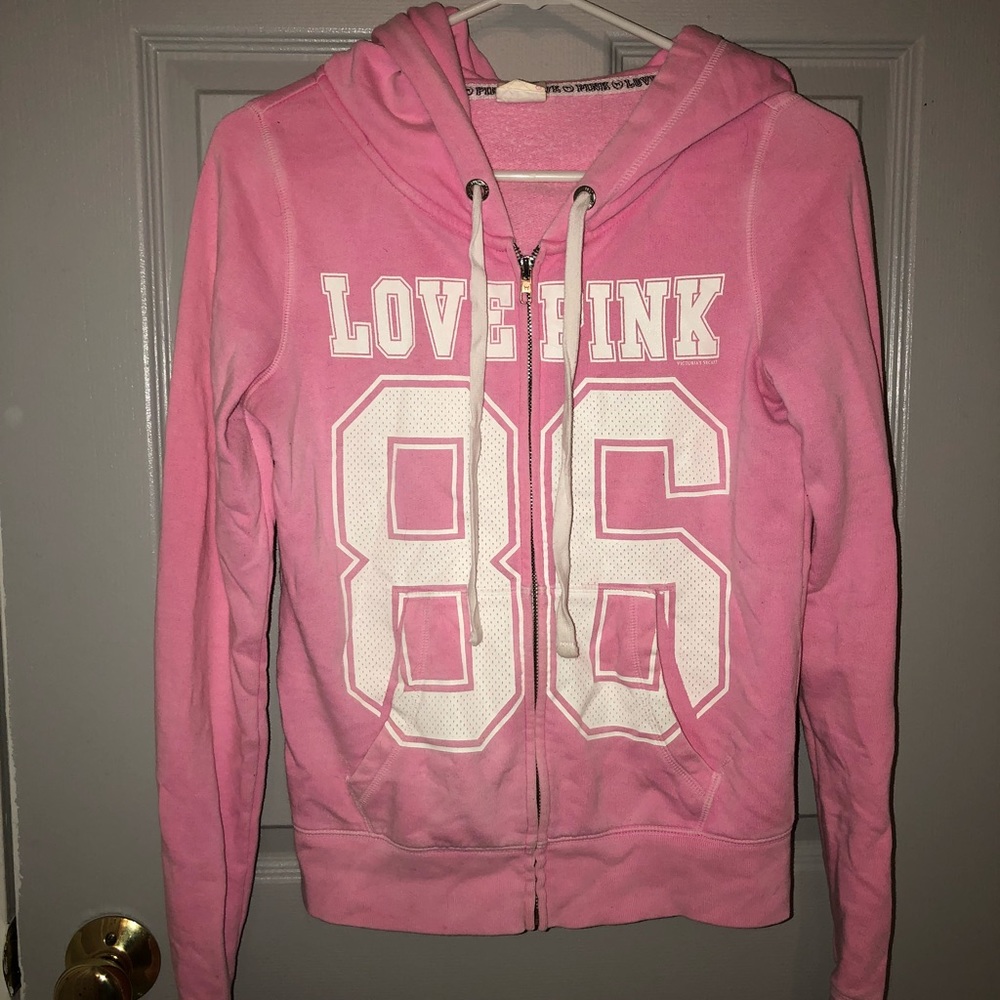 Victoria Secret’s “Love Pink” Zip Up Hoodie